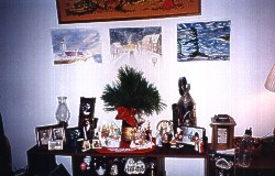 Mom's Christmas display