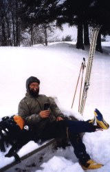 Mark with hot chocolate
